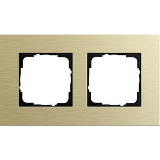 Gira Rahmen 0212217 2fach Esprit Aluminium Hellgold