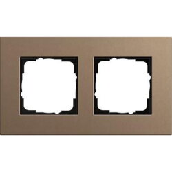 Gira Rahmen 0212221 2fach Esprit Lin.Mpx.Hellbraun