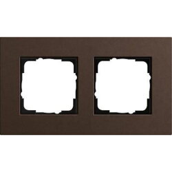 Gira Rahmen 0212223 2fach Esprit Lin.Mpx.Dunkelbraun