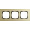 Gira Rahmen 0213217 3fach Esprit Aluminium Hellgold