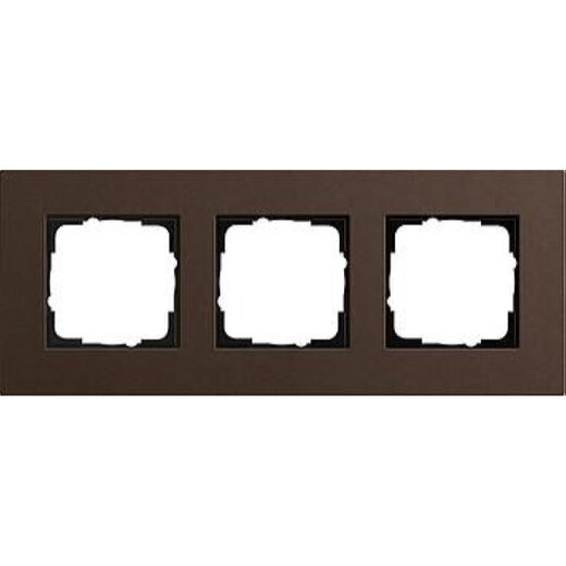 Gira Rahmen 0213223 3fach Esprit Lin.Mpx.Dunkelbraun