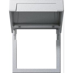 Gira Montagerahmen 265826 mit Klappdeckel System 55 Alu
