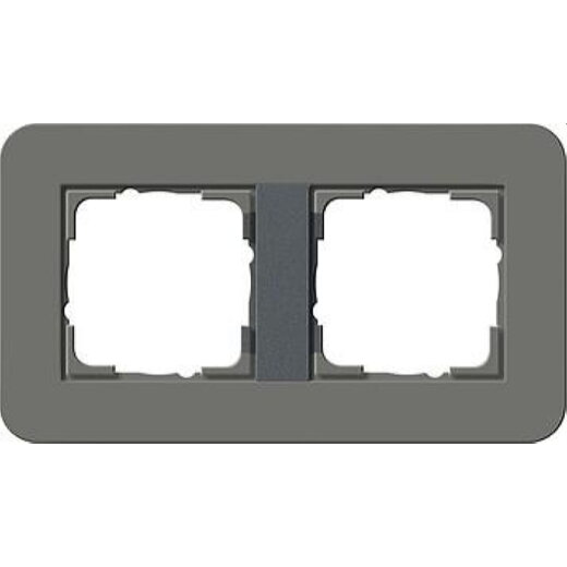 Gira Rahmen 0212423 2fach E3 Dunkelgrau/Anthrazit