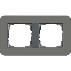 Gira Rahmen 0212423 2fach E3 Dunkelgrau/Anthrazit
