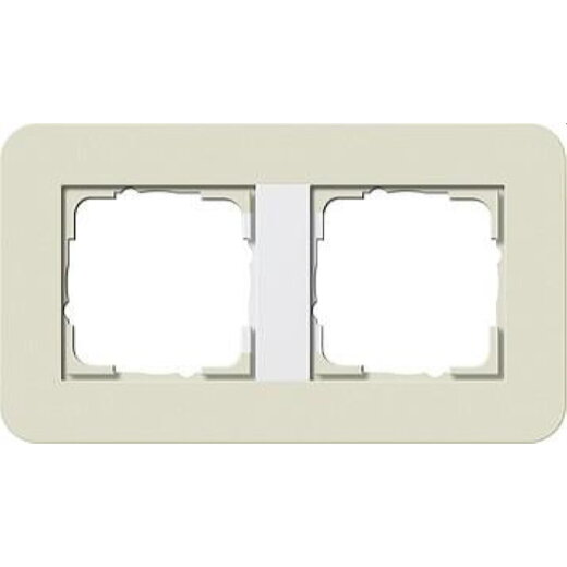 Gira Rahmen 0212417 2fach E3 Sand/Reinweiss