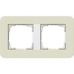 Gira Rahmen 0212417 2fach E3 Sand/Reinweiss