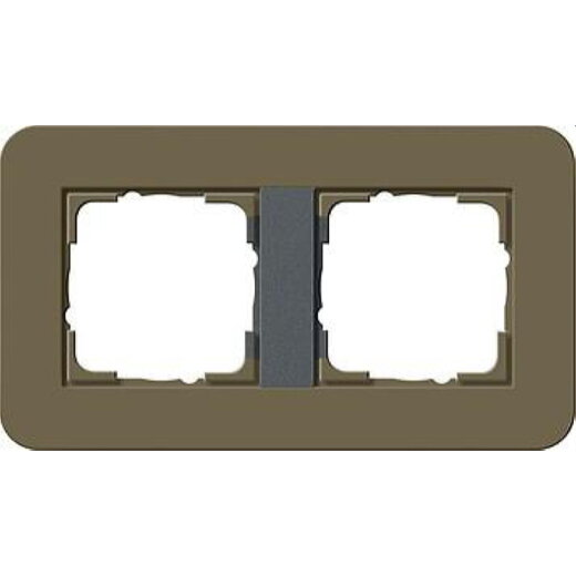 Gira Rahmen 0212426 2fach E3 Umbra/Anthrazit