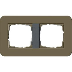 Gira Rahmen 0212426 2fach E3 Umbra/Anthrazit