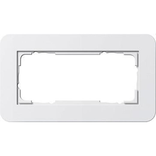 Gira Rahmen 1002410 2fach E3 Reinweiss/Reinweiss