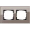Gira Rahmen 0212122 2fach Esprit Glas Umbra