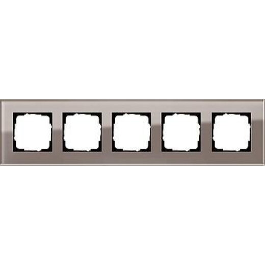 Gira Rahmen 0215122 5fach Esprit Glas Umbra
