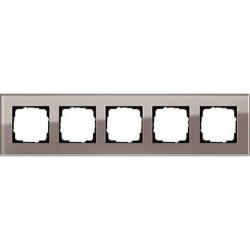 Gira Rahmen 0215122 5fach Esprit Glas Umbra