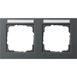 Gira Rahmen 109223 2fach BSF waager. E2 anthrazit