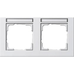 Gira Rahmen 109222 2fach BSF waag E2 rw matt