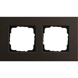 Gira Rahmen 0212127 2fach Esprit Aluminium Braun