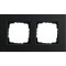 Gira Rahmen 0212126 2fach Esprit Aluminium schwarz