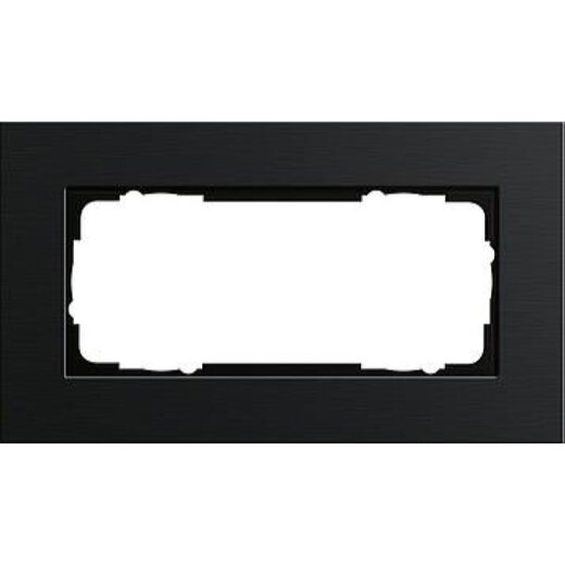 Gira Rahmen 1002126 2fach Esprit Aluminium schwarz