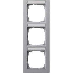 Gira Rahmen 110325 3fach BSF senkr. E2 Farbe Alu