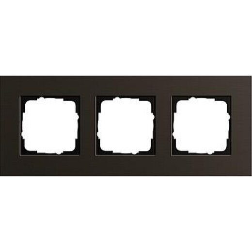 Gira Rahmen 0213127 3fach Esprit Aluminium Braun