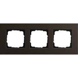 Gira Rahmen 0213127 3fach Esprit Aluminium Braun