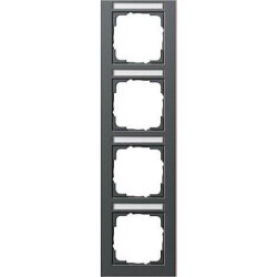 Gira Rahmen 111423 4fach BSF senkr. E2 anthrazit