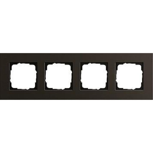 Gira Rahmen 0214127 4fach Esprit Aluminium Braun
