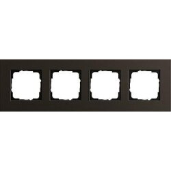 Gira Rahmen 0214127 4fach Esprit Aluminium Braun