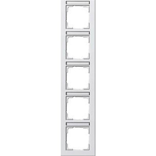 Gira Rahmen 111529 5fach BSF senkr. E2 reinweiss