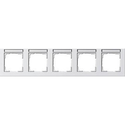 Gira Rahmen 109522 5fach BSF waag E2 rw matt