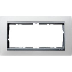 Gira Rahmen 100250 2fach ZR Alu Event Opak weiss