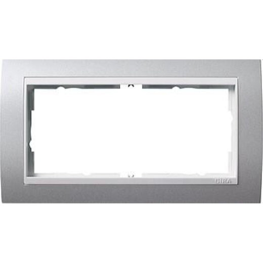 Gira Rahmen 1002326 2fach o.M. + ZR rw Event Alu