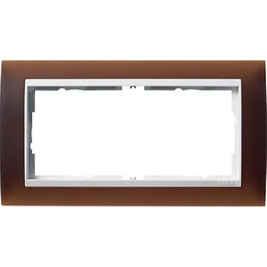 Gira Rahmen 1002331 2fach ZR rw Event Opak Dunkelb