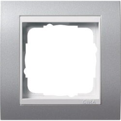 Gira Rahmen 0211326 1fach + ZR rw Event Farbe Alu