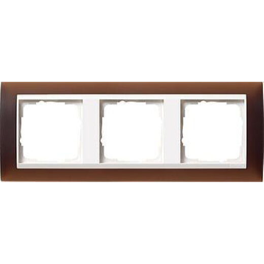 Gira Rahmen 0213331 3fach ZR rw Event Opak dkl.braun