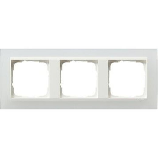 Gira Rahmen 0213334 3fach + ZR rw Event Opak weiss