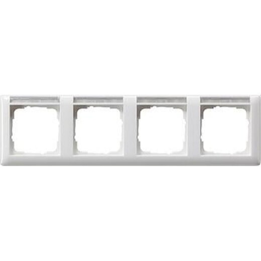 Gira Rahmen 109403 4fach BSF waag Standard 55 rw