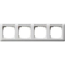 Gira Rahmen 109427 4fach BSF waag Standard 55 rw m