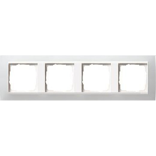 Gira Rahmen 0214334 4fach + ZR rw Event Opak weiss