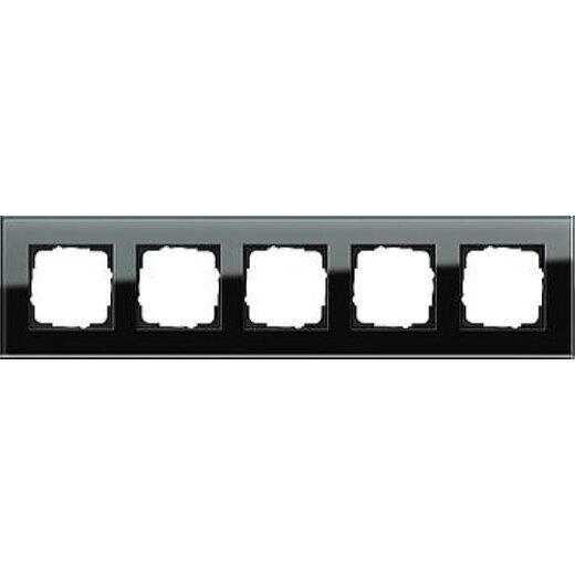 Gira Rahmen 021505 5fach Esprit Glas schwarz
