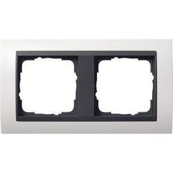 Gira Rahmen 0212808 2fach + ZR Anth Event reinweiss