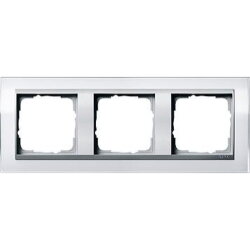 Gira Rahmen 0213726 3fach + ZR Alu Event Klar weiss