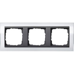 Gira Rahmen 0213728 3fach + ZR Anth Event Klar weiss