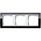 Gira Rahmen 0213733 3fach + ZR rw Event Klar schwarz