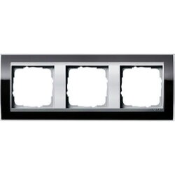 Gira Rahmen 0213736 3fach ZR Alu Event Klar schwarz