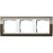 Gira Rahmen 0213763 3fach + ZR rw Event Klar Braun