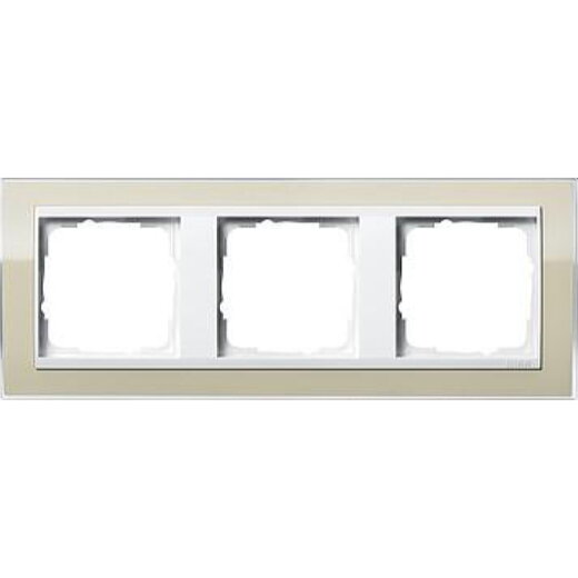 Gira Rahmen 0213773 3fach + ZR rw Event Klar Sand