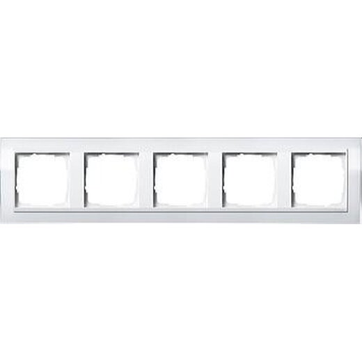 Gira Rahmen 0215723 5fach + ZR rw Event Klar weiss