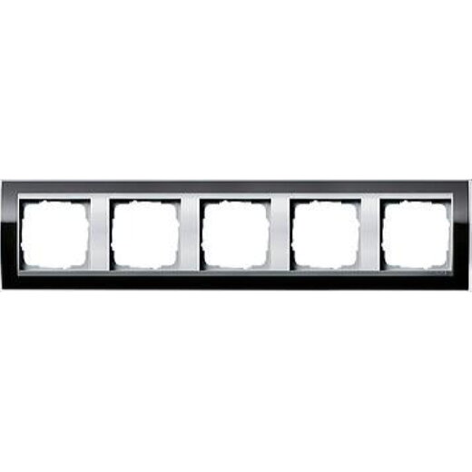 Gira Rahmen 0215736 5fach ZR Alu Event Klar schwarz