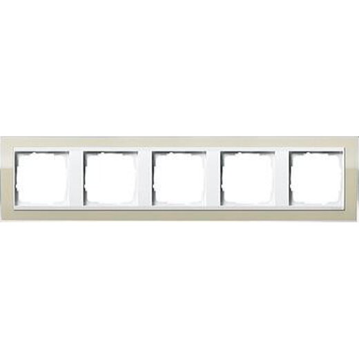 Gira Rahmen 0215773 5fach + ZR rw Event Klar Sand