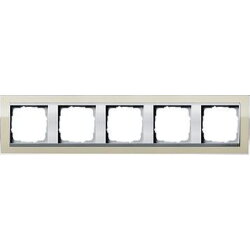 Gira Rahmen 0215776 5fach + ZR Alu Event Klar Sand